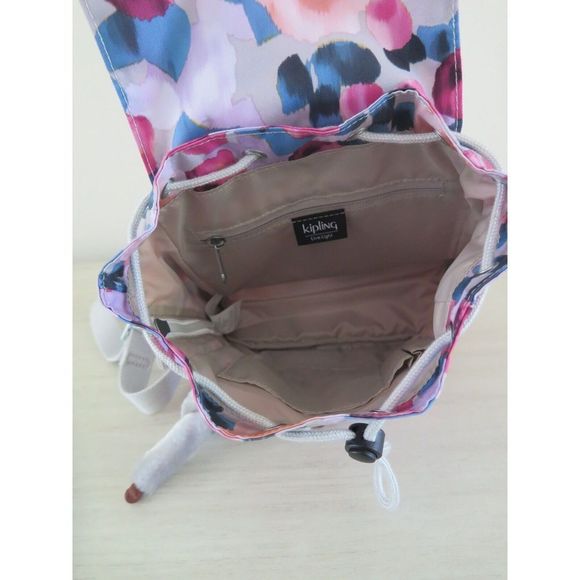 Kipling KI1746 5EE Women's Dreamy Bouquet Kaylin Small Drawstring Backpack $100 - Picture 3 of 12